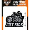 Iron-On Patch – Biker Patch Motorcyle Rider DIY Clothing Embellishment