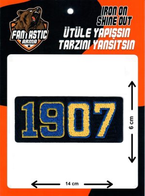 Iron on Patch Blue and Yellow Applique for Clothes, Dress, Hat, Jeans