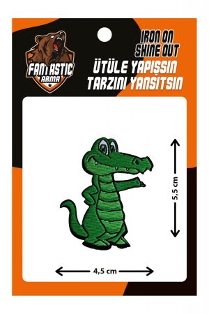 Iron on Patch for Clothing Cute Decoration Alligator Patch for Jeans, Bags, Arts Crafts, DIY