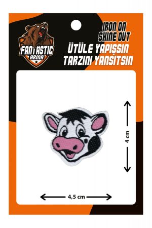 Iron on Patch for Clothing Cute Cow Decoration Patch for Jeans,Bags, Arts Crafts, DIY