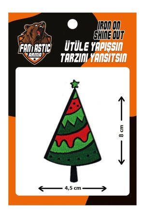 Iron on Patch Christmas Tree Applique for Clothes, Dress, Hat, Jeans