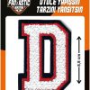 Iron on Patch Letter D Applique for Clothes, Dress, Hat, Jeans