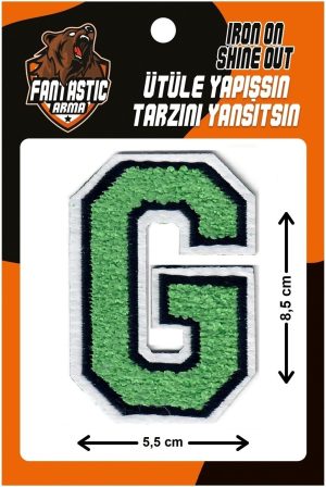 letter iron on patch