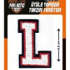 iron on patch letter l