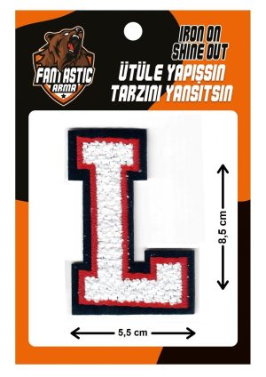 iron on patch letter l