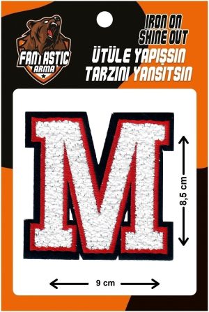 iron on patch letter m