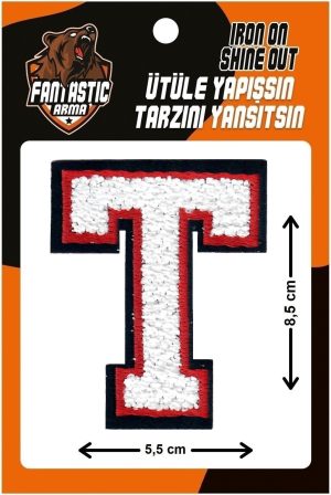 iron on patch letter t