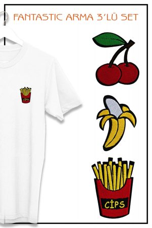 Fruits Iron on Patches 3Pcs Random Assorted Decorative Sew on Patches