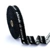 black and white jacquard ribbon trim