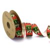 CHRISTMAS TREE, REINDEER-PATTERNED JACQUARD RIBBON