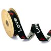 black and white jacquard ribbon love theme