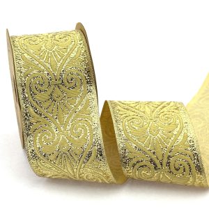 gold jacquard ribbon for clothing decoration