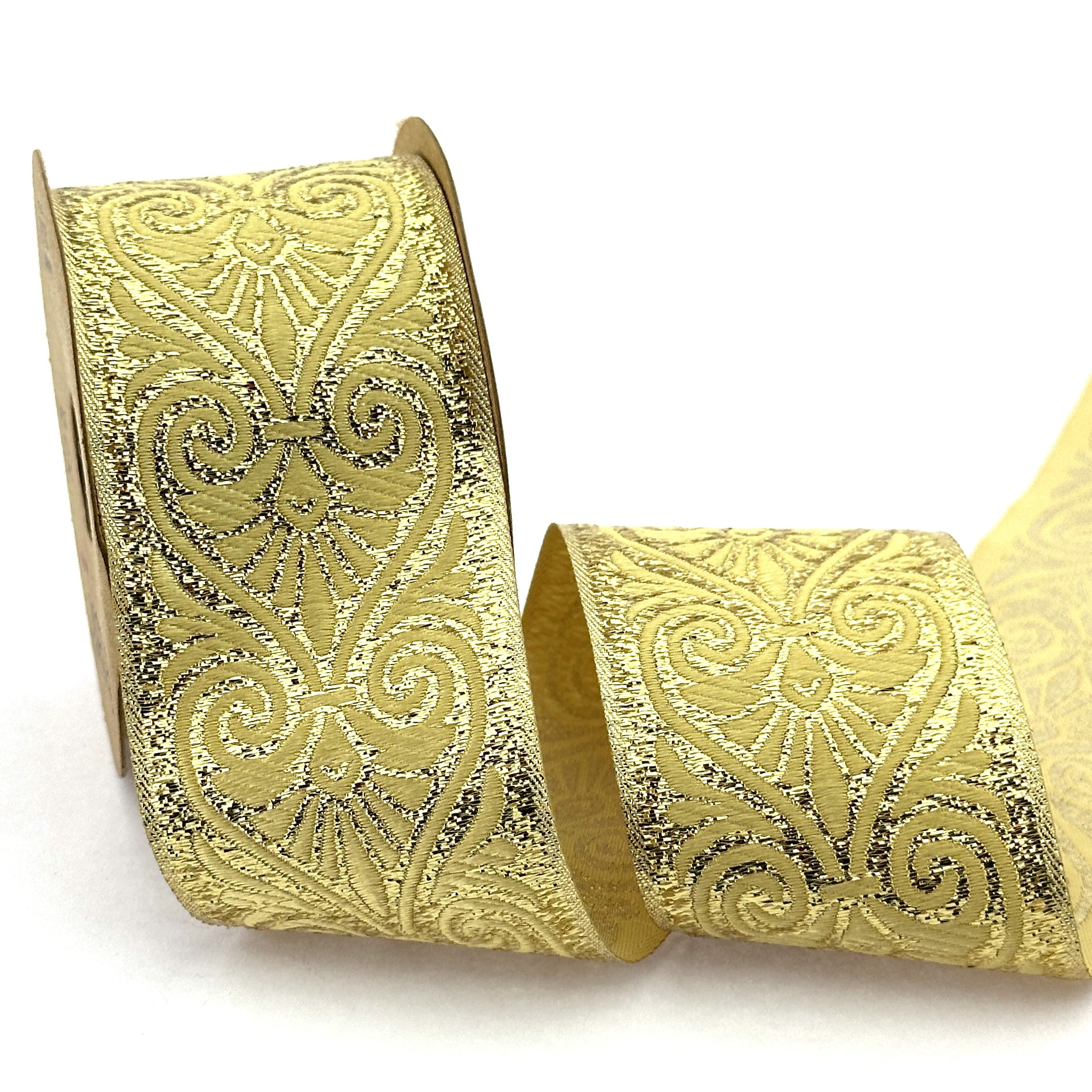 gold jacquard ribbon for clothing decoration