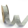 silver jacquard ribbon for clothing decoration