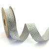 silver jacquard ribbon for clothing and home decoration