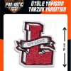 Iron on Patch Red Letter L My Love Design