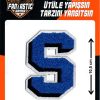 Iron on/Sew on Letter S Patch