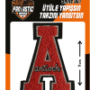 Letter A Iron on Patch - Red Sew on Patch