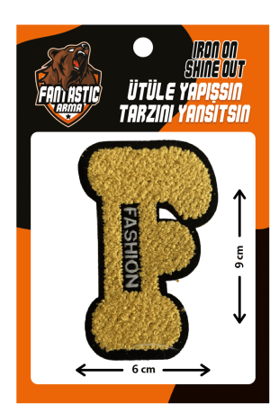 Letter F Iron/Sew on Patch
