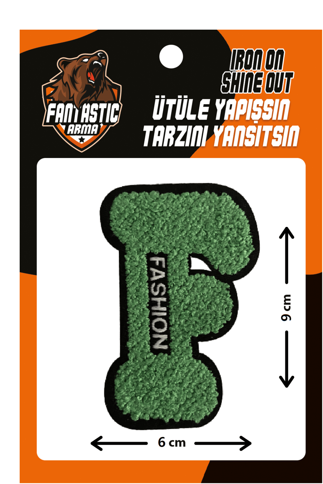 Letter F Iron-On Patch Trendy DIY Fashion