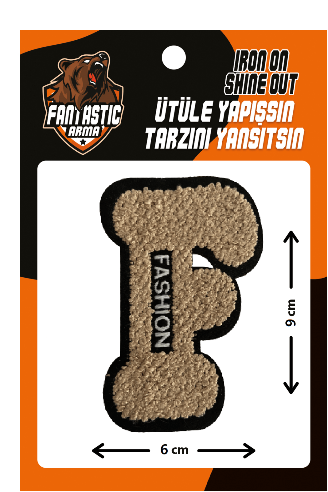 Letter F Iron-On Patch Alphabet Letter Fashion