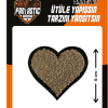 Iron-On and Sew-On Patch – Heart Design DIY Clothing Embellishment