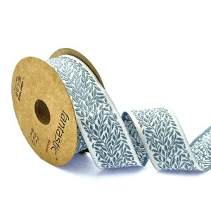 Embroidered Jacquard Ribbon for Fashion Decor