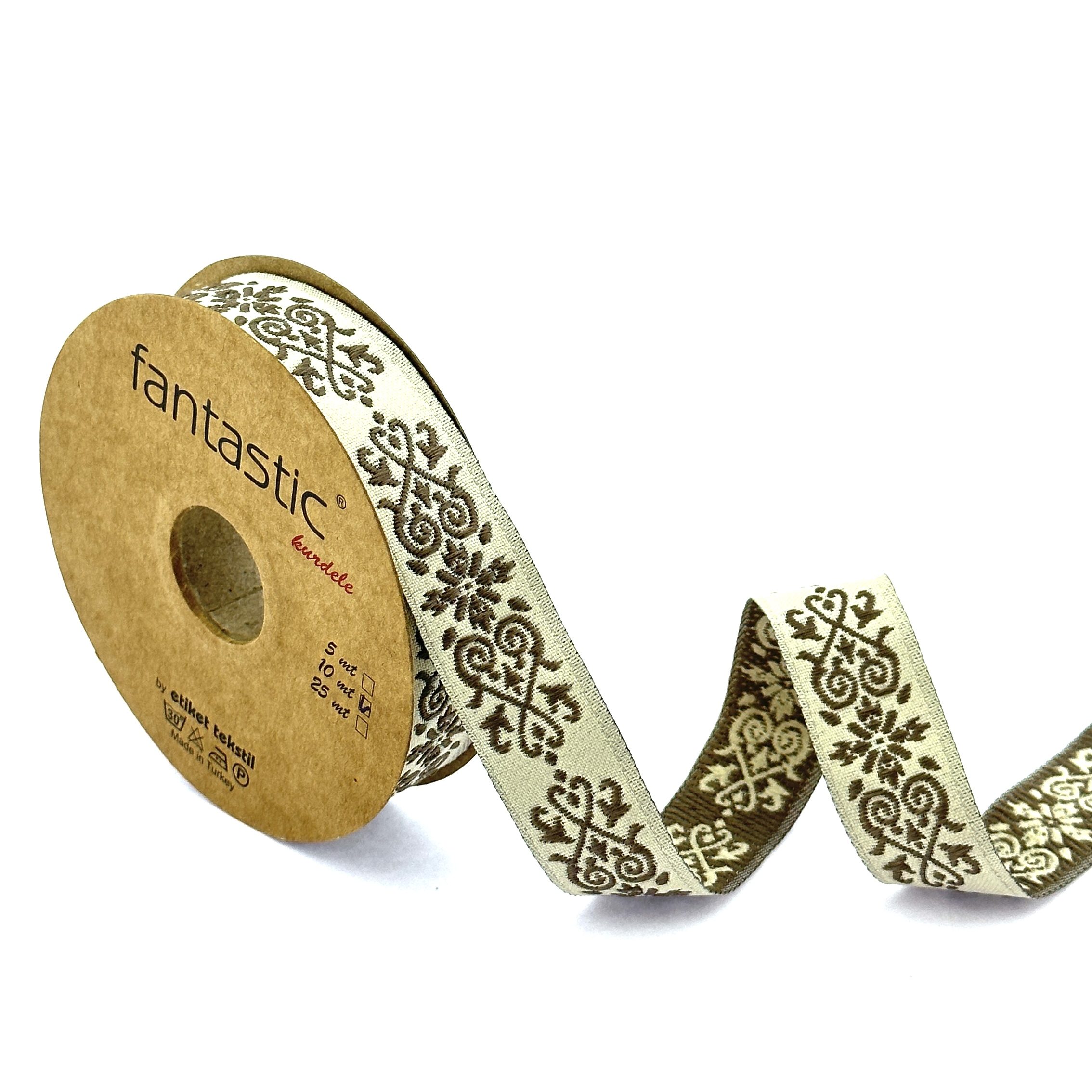 Embroidered Jacquard Ribbon for Fashion Decor