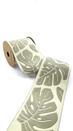 Jacquard Ribbon Trim, Decorative Curtain Trim, 3.93 inch Sewing Trim for Cushions and Home Decor, Drapery Trim Tape, Jacquard Border 100192