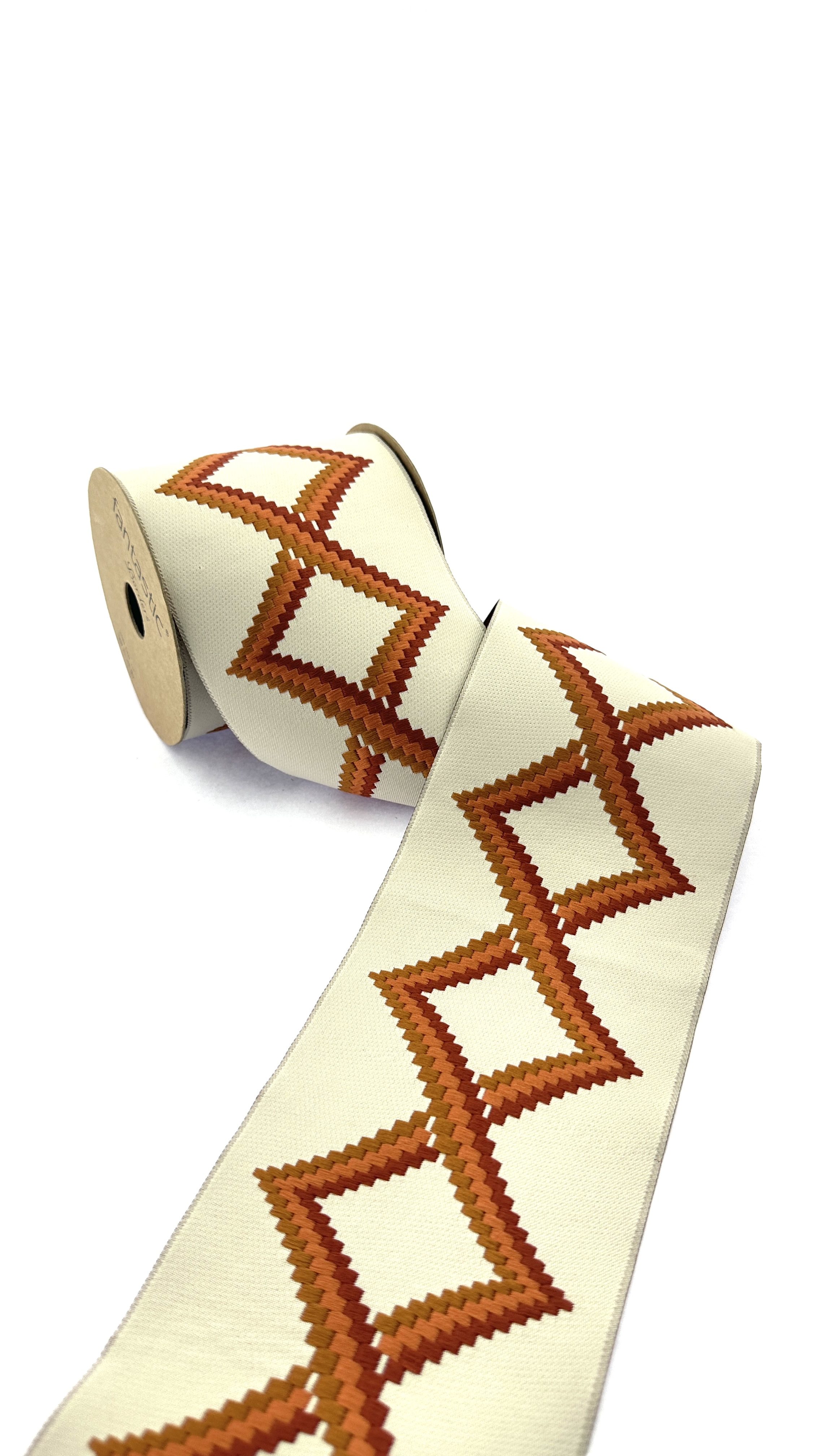 2 Curtain Trim Embroidery Trim Tape, 3.93 inch Woven Trim for Pillows and Home Decor, Drapery Trim Tape, Window Treatment Trim 100201