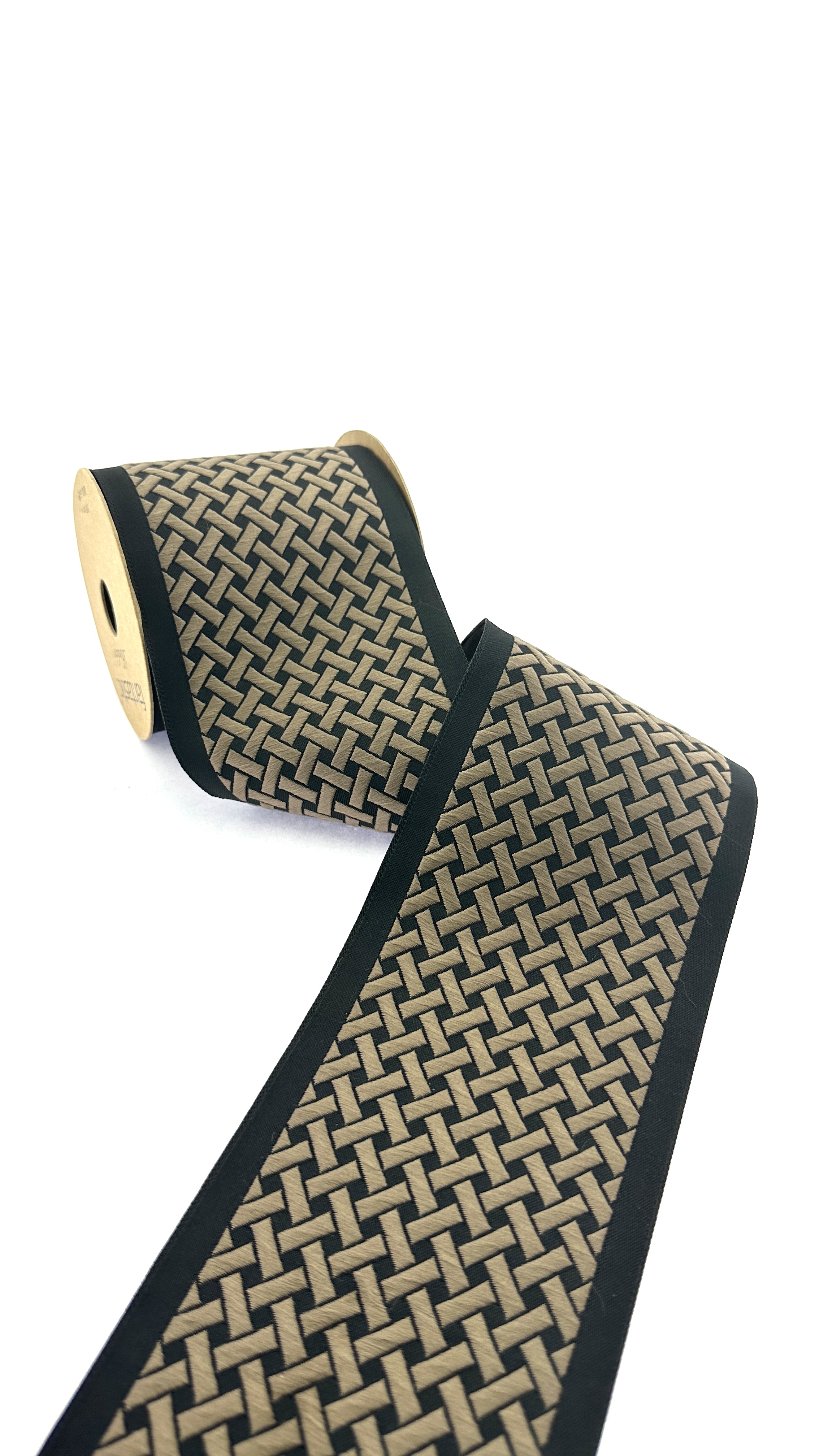 Jacquard Fabric Trim, Decorative Curtain Trim, 3.93 inch Woven Trim for Cushions and Home Decor, Drapery Trim Tape, Jacquard Border 100179