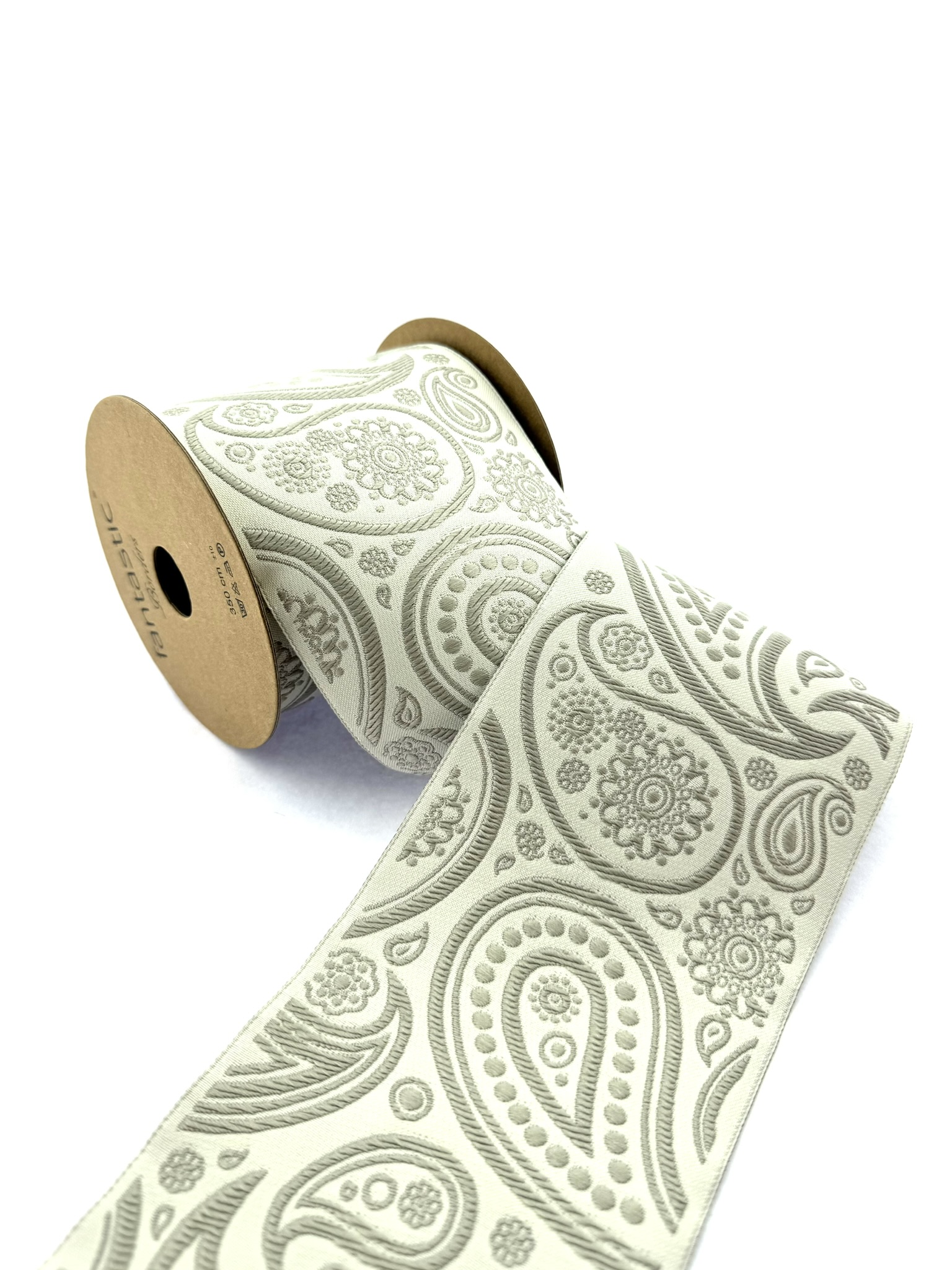 Jacquard Border, Decorative Curtain Trim, 70mm (2.75 inch) Sewing Trim for Cushions and Home Decor, Drapery Trim Tape 100193