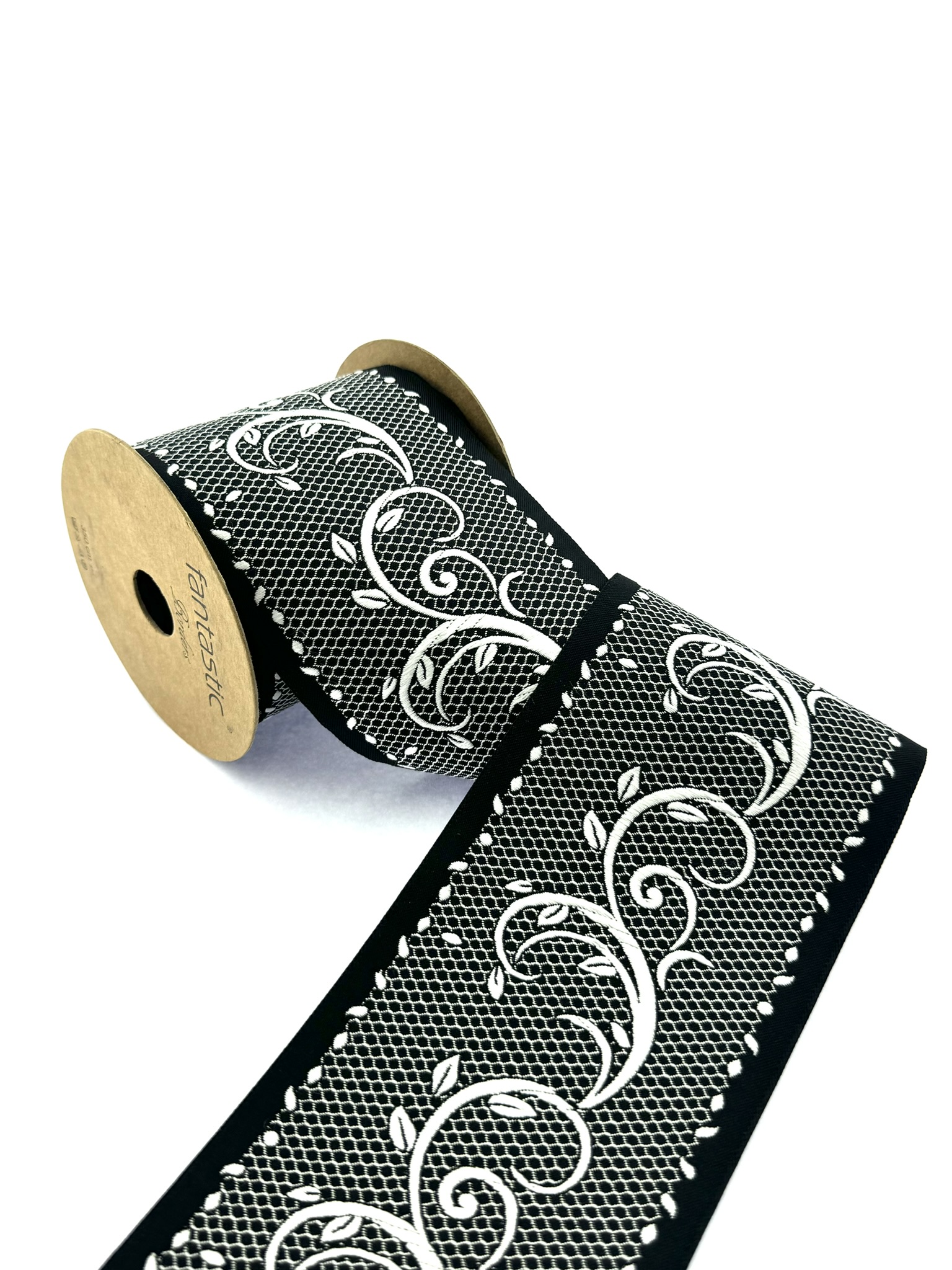 3.93 inch Curtain Trim, Jacquard Border for Curtains and Cushions, Jacquard Trim Tape for Home Decor 100189