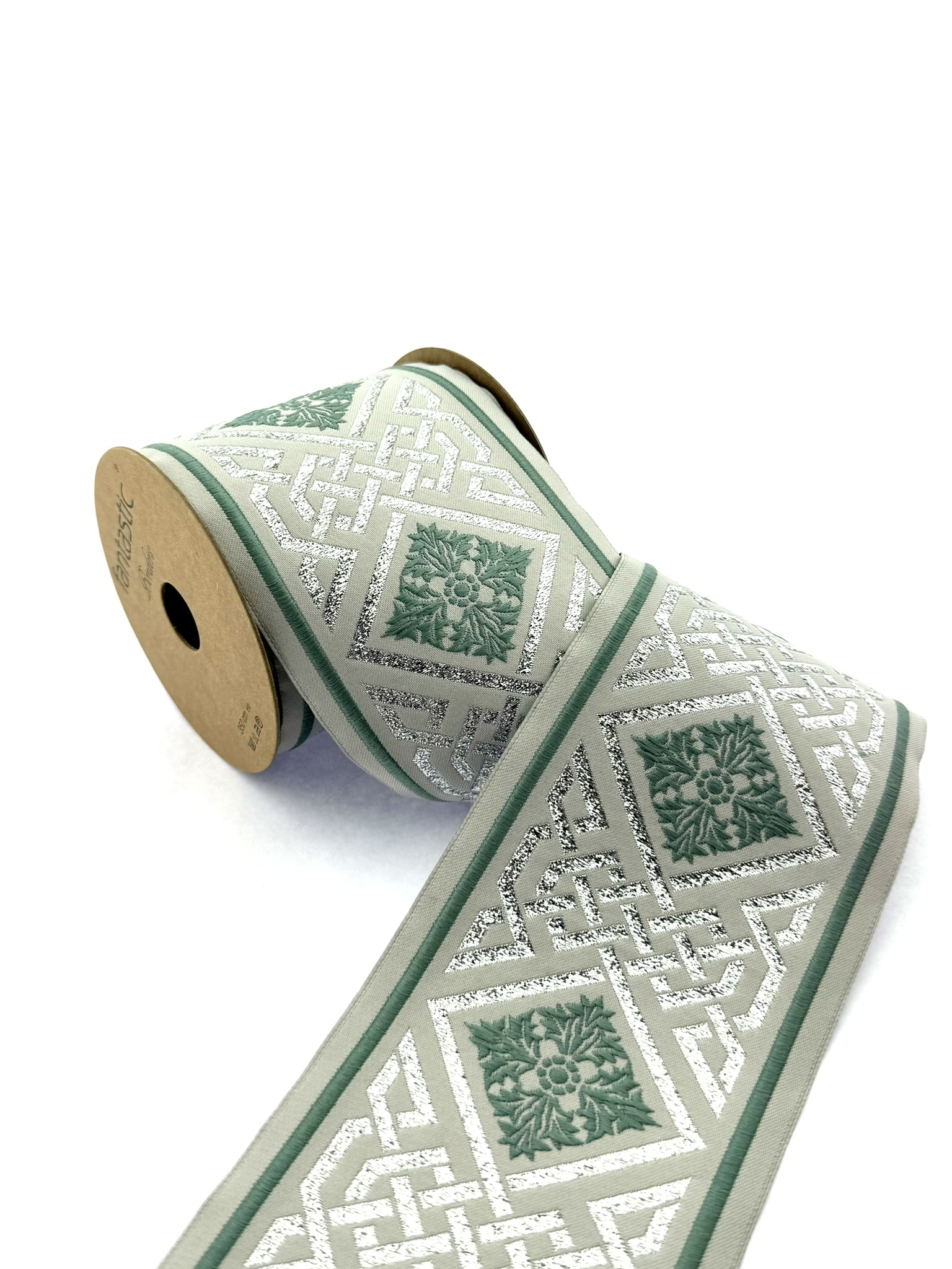 Luxurious Embroidery Trim, 2.75-inch Woven Trim for Curtains Cushions, Drapery Trim Tape, Jacquard Border Trim 70198