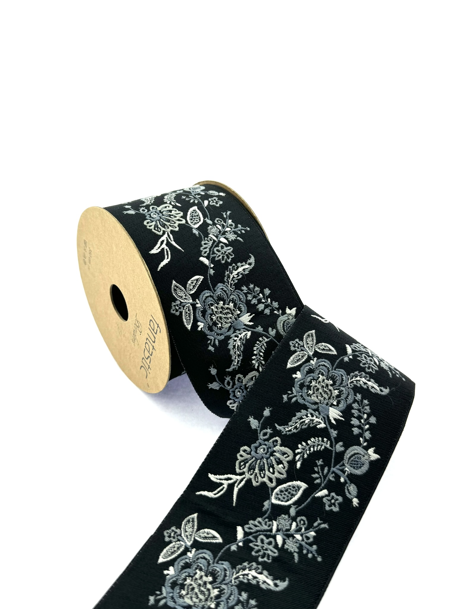 Embroidery Trim, Floral Sewing Trim, 2.75-inch Woven Trim for Curtains and Cushions, Drapery Trim Tape, 70218
