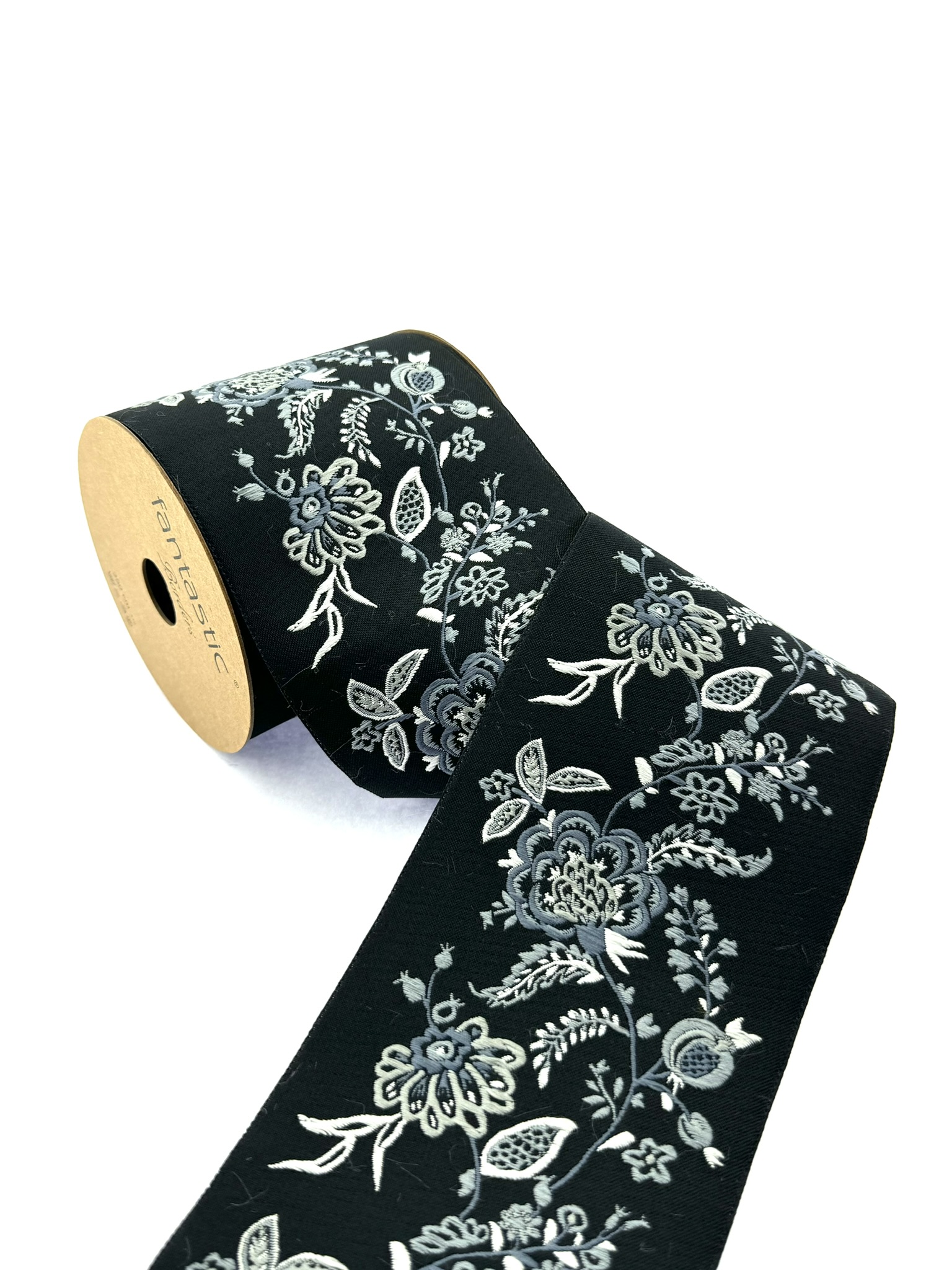 Embroidery Trim, Floral Sewing Trim, 3.93 inch Woven Trim for Curtains and Cushions, Drapery Trim Tape, 100218