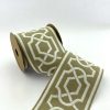 Drapery Trim for Curtains, Embroidery Trim Tape, 3.93 inch Woven Trim for Cushions and Home Decor, Drapery Trim Tape, Jacquard Border 100173