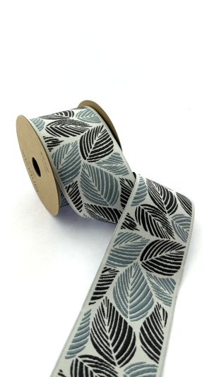 Fabric Trim for Drapes, Decorative Curtain Trim, 2.75 inch Sewing Trim for Pillows and Home Decor, Drapery Edging, Upholstery Border 70196