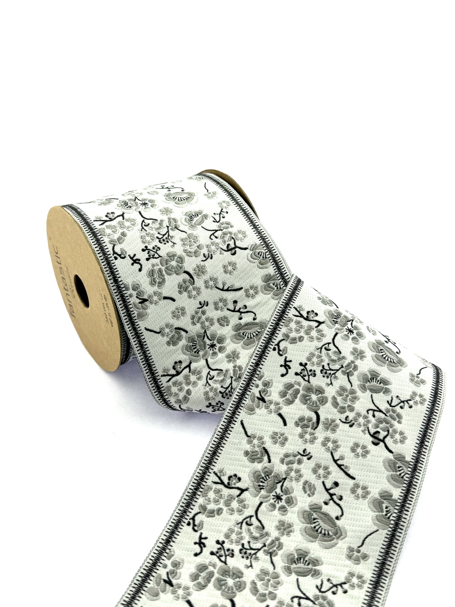 IMG_0297 Decorative Trim Tape for Drapes, 100 mm Jacquard Fabric Trim, Pillow Trim, Drapery Banding Tape, Jacquard Border for Interior Design 100215