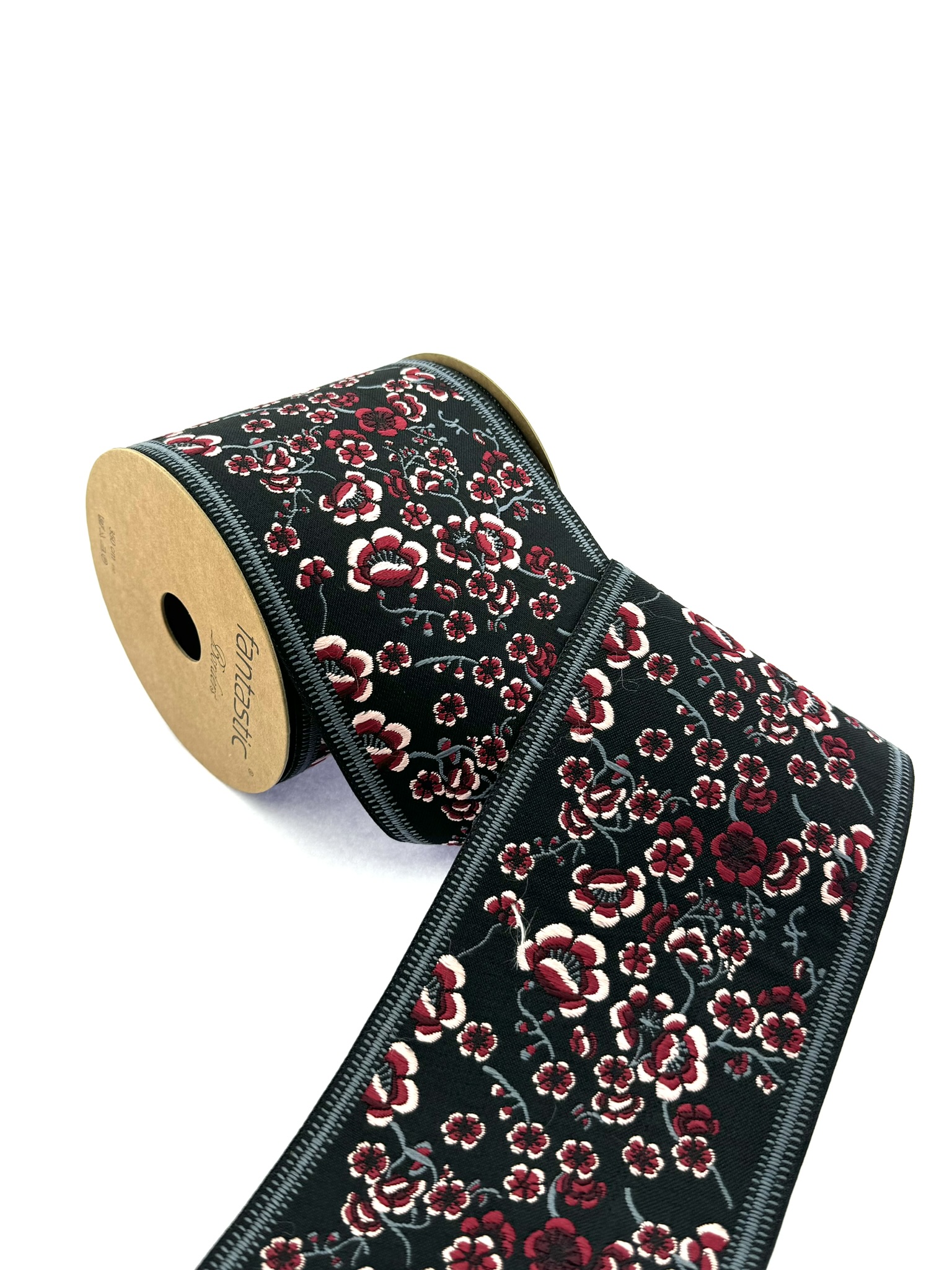 IMG_0302 Decorative Trim Tape for Drapes, 100 mm Jacquard Fabric Trim, Pillow Trim, Drapery Banding Tape, Jacquard Border for Interior Design 100215