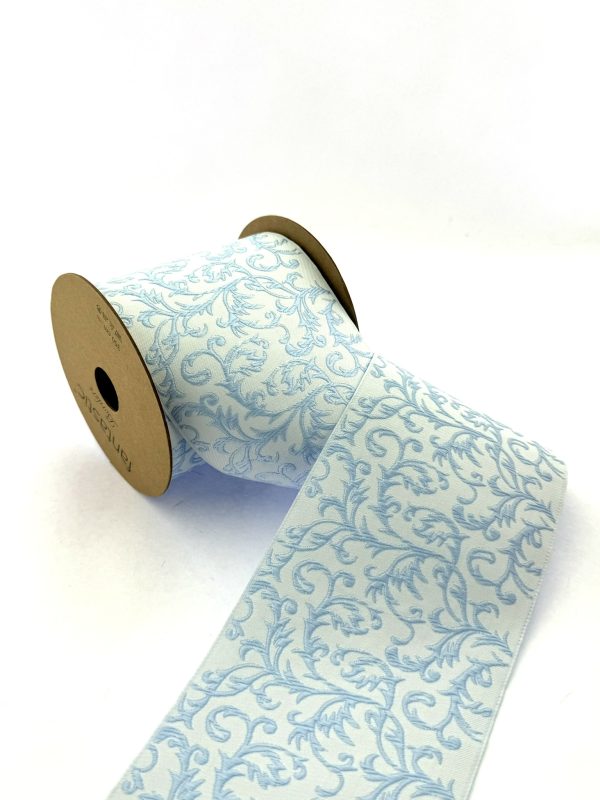 Designer Trim by the Yard, 3.93 inch Drapery Trim Tape for Curtains and Pillows, Decorative Jacquard Border Ribbon Trim, 100212