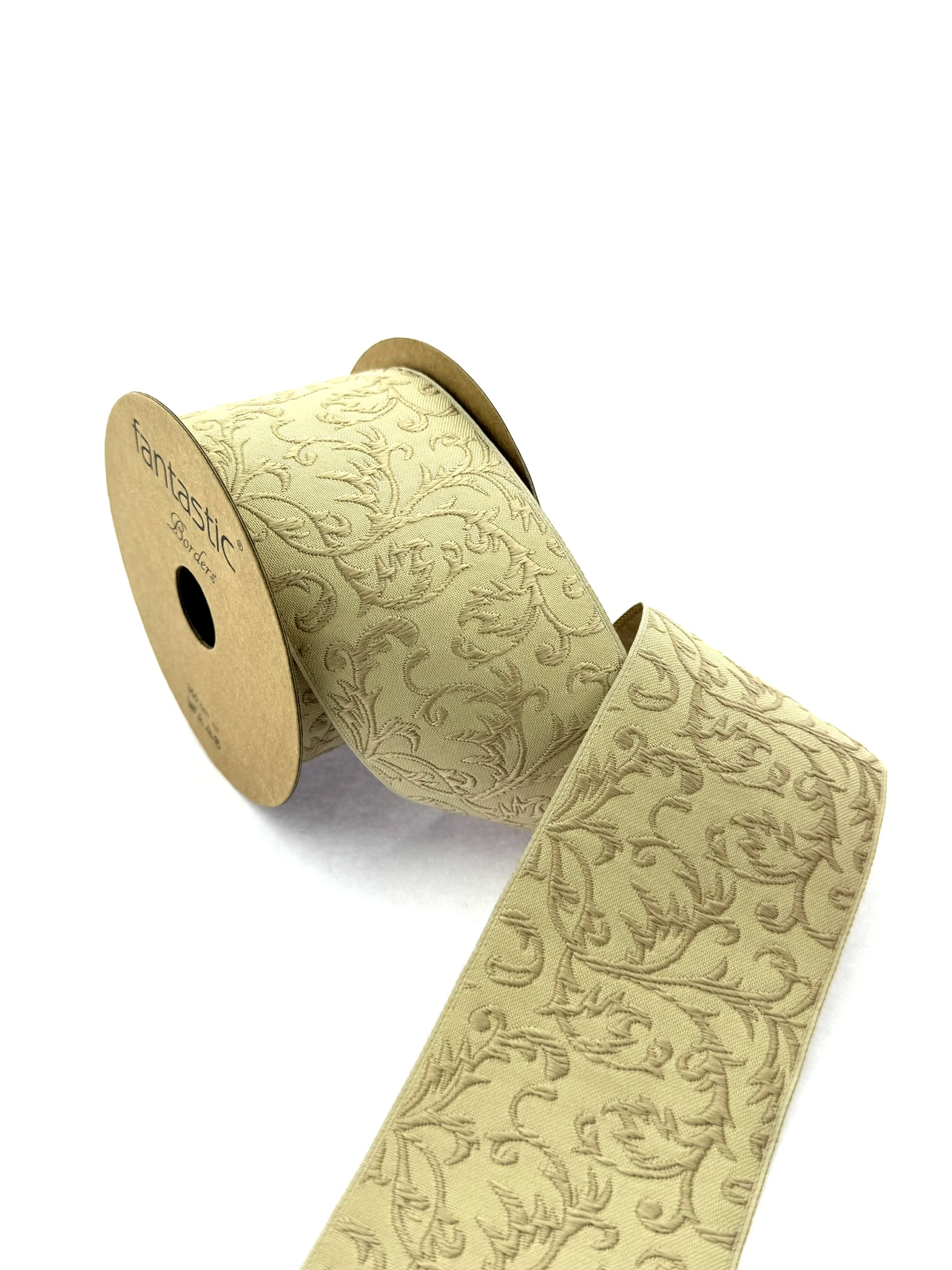 Designer Trim by the Yard, 2.75 inch Drapery Trim Tape for Curtains and Pillows, Decorative Jacquard Border Ribbon Trim, 70212